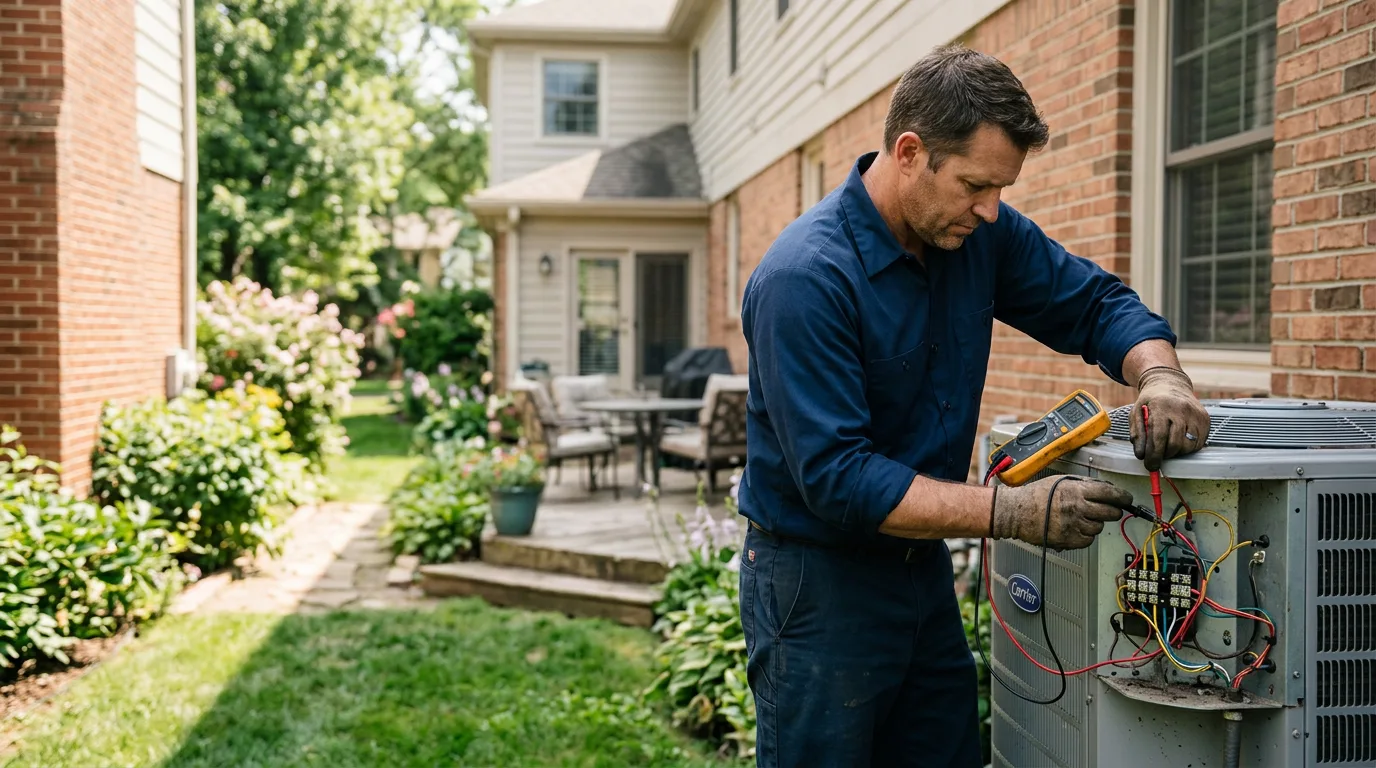 HVAC technician working near Royal Oak, MD